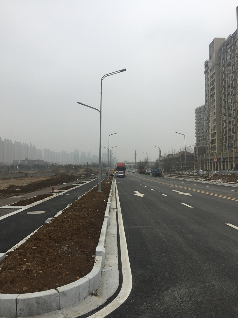 南京溧水12米高低臂路燈